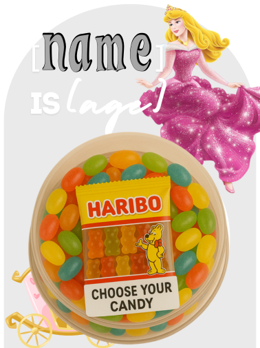 Birthday Themed Card with Plastic Dome Filled with Sweets - Perfect Party Favor for Kids (MOQ 15)