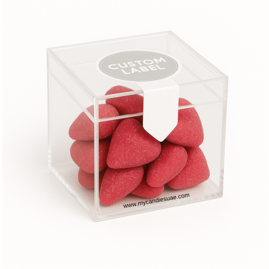 Candy Gift Box with Gummies - Red Hearts β€οΈ(MOQ 15 units)