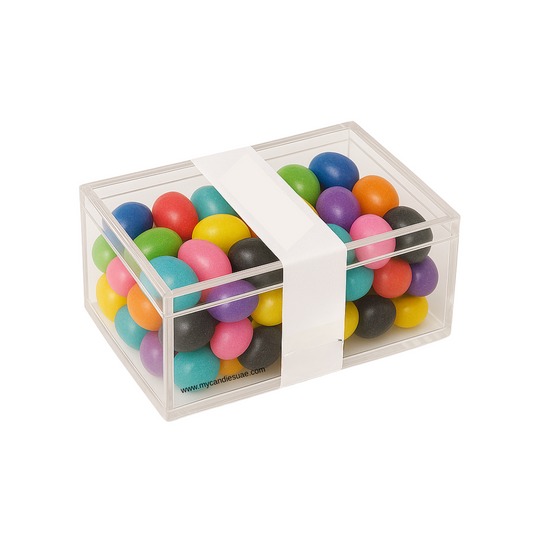 Candy Gift Rectangle Box with Jelly Beans - Assorted (Tutti Frutti) (MOQ 15 units)