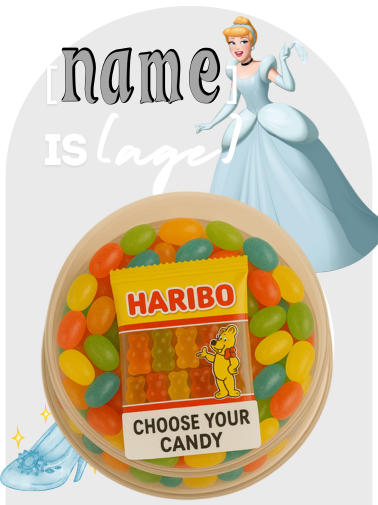 Birthday Themed Card with Plastic Dome Filled with Sweets - Perfect Party Favor for Kids (MOQ 15)