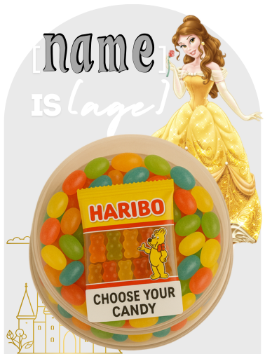 Birthday Themed Card with Plastic Dome Filled with Sweets - Perfect Party Favor for Kids (MOQ 15)